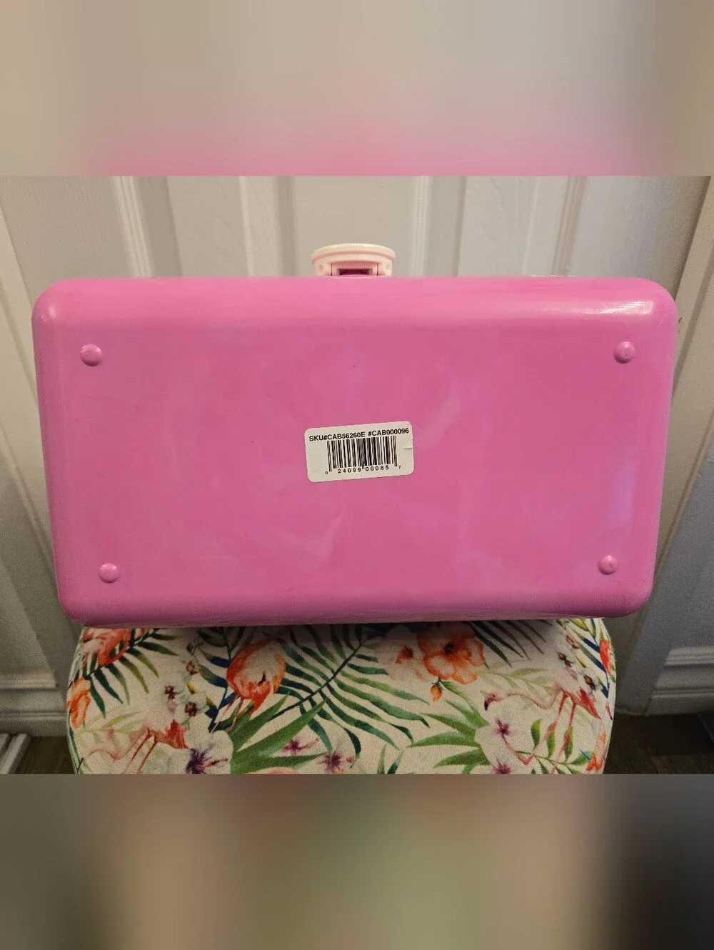 Vintage Caboodles Make Up Case Model 5626 Pink Travel Case Mirror Vanity